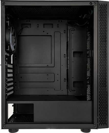 Kolink Void Rift Gaming Midi-Turm Computergehäuse mit Seitenfenster und RGB-Beleuchtung Schwarz