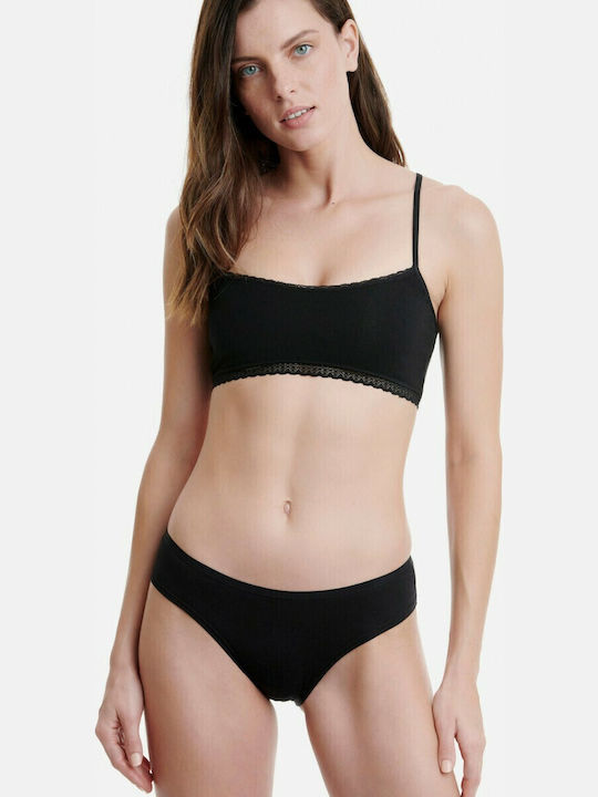 Bamboo Damen Slip 2Pack Schwarz