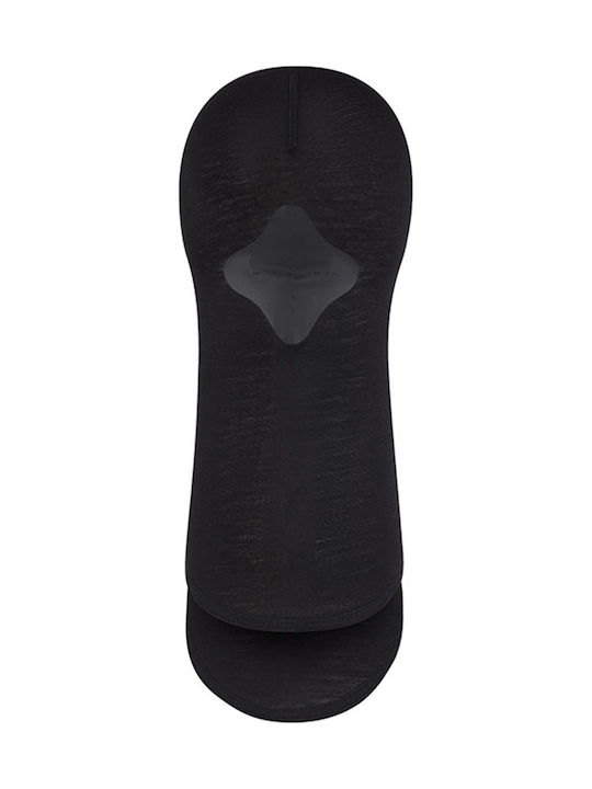 Buff Merino Lightweight Rider Full Face Balaclava in Black Colour