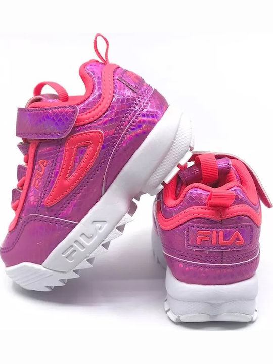 Disruptor E Kinder Sneakers mit Klettverschluss Fuchsie