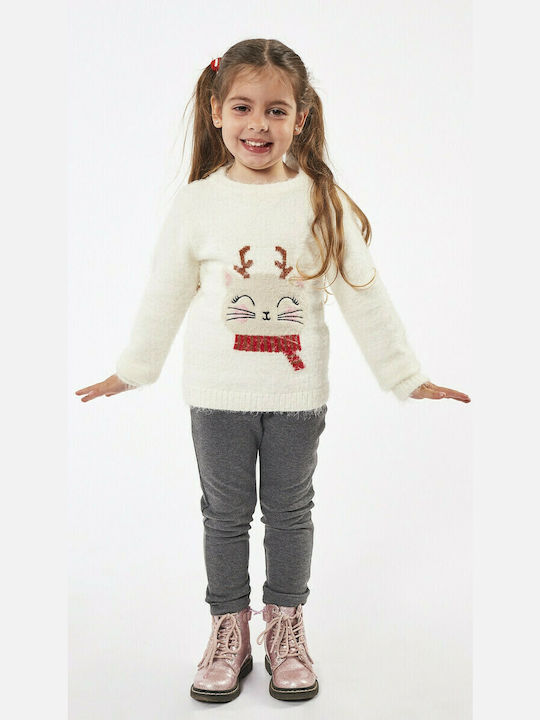 Evita Kids Blouse Long Sleeve Ecru