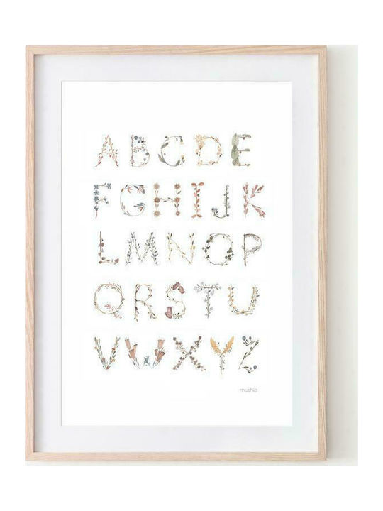 Mushie Εκπαιδευτική Παιδική Αφίσα Large Alphabet International 70x50εκ.