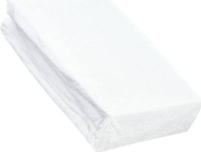 Family Enterprise Single Waterproof Jersey Mattress Cover Fitted Perfection White 100x200cm