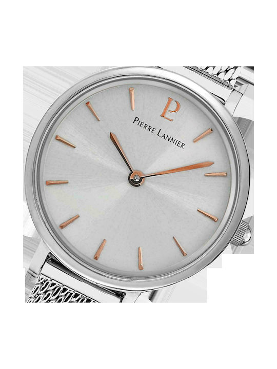 Pierre Lannier Nova Uhr mit Silber Metallarmband
