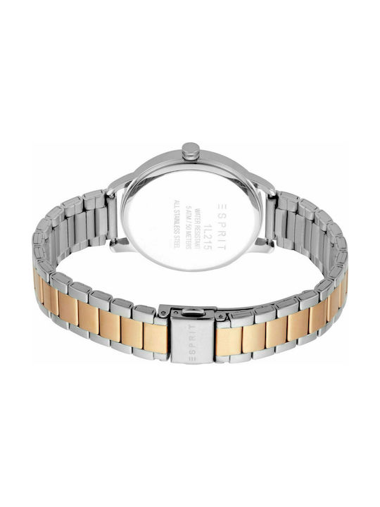 Esprit Watch with Metal Bracelet Silver / Rose Gold