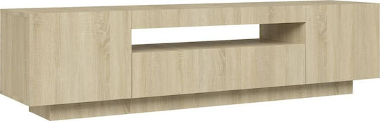TV Stand with LED Lighting Sonoma L160xD35xH40cm