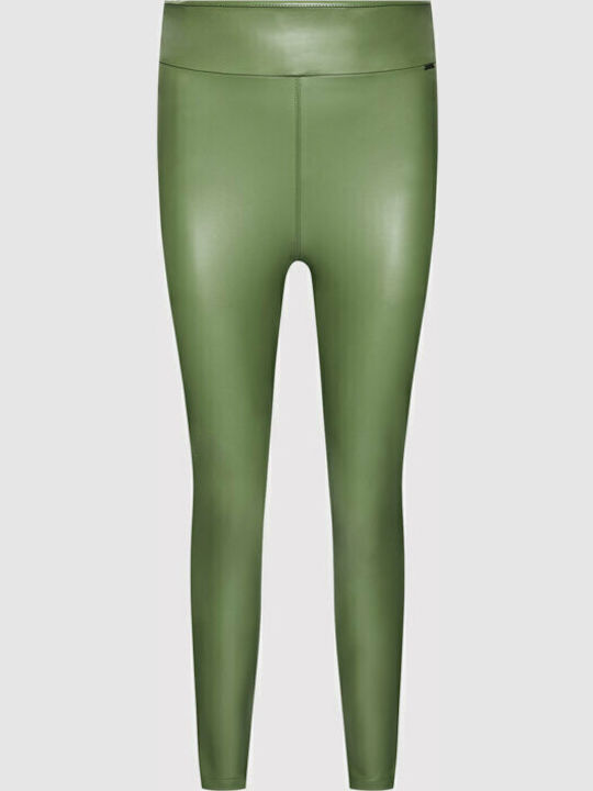 Priscilla Women's Long Everyday Legging High Waisted Green
