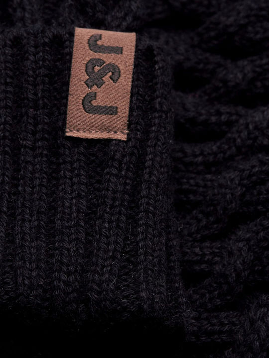 Jack & Jones Knitted Beanie Cap Black