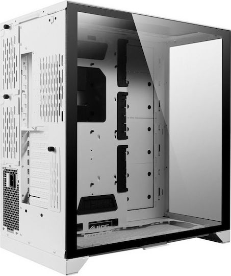 Lian Li PC-011 Dynamic XL (ROG Certified) Gaming Midi Tower Κουτί Υπολογιστή με Πλαϊνό Παράθυρο και RGB Φωτισμό Λευκό