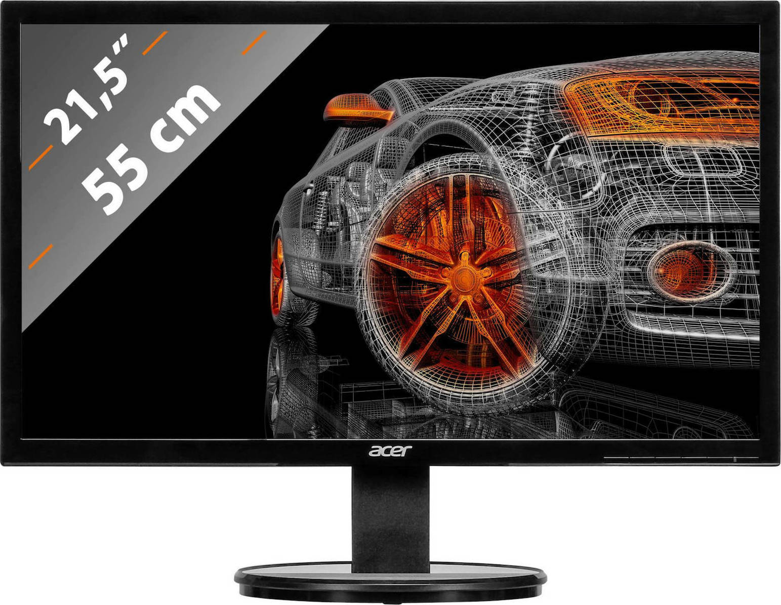 Acer K222HQL TN Monitor 21.5" FHD 1920x1080 με Χρόνο Απόκρισης 5ms GTG