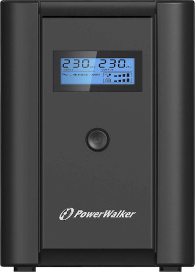 Powerwalker VI 2200 LCD/IEC UPS Line-Interactive 2200VA 1200W with 6 IEC Power Plugs