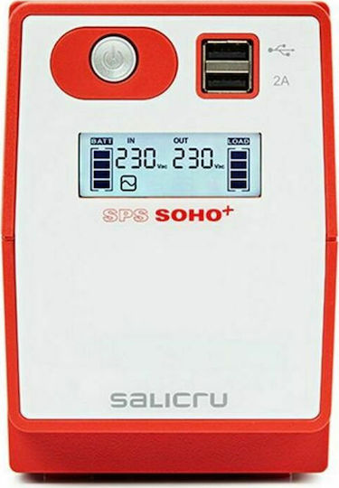 Salicru SPS 500 SOHO+ UPS Off-Line 300VA 300W с 2 Schuko Гнезда