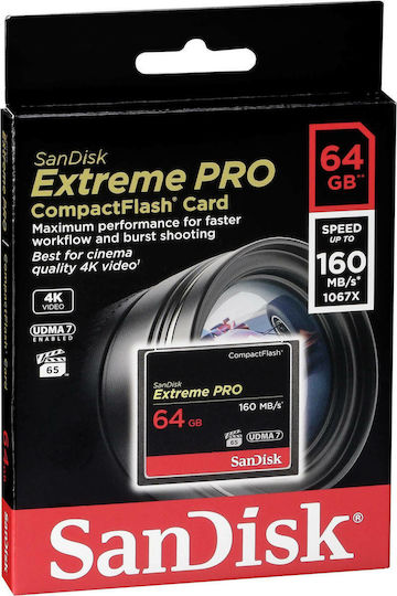 Sandisk Extreme Pro CompactFlash 64GB 160MB/s