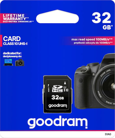 GoodRAM S1A0 SDHC 32GB U1 V10 UHS-I 100MB/s