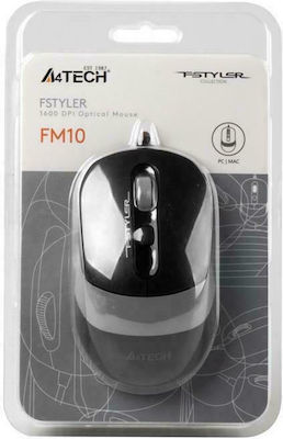 A4Tech FM10 Fstyler Ενσύρματο Ποντίκι Λευκό