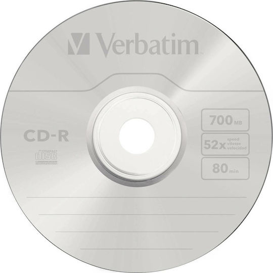 Verbatim Recordable CD-R 52x 700MB Cake Box 50pcs