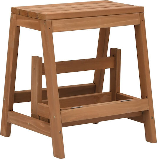 vidaXL Step Ladder Wooden 2 Steps 45cm