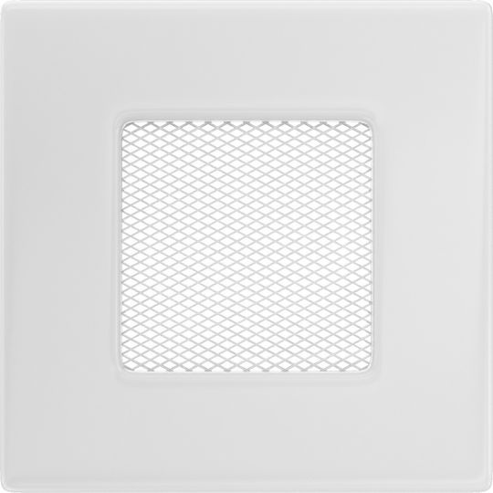 Kratki Τετράγωνη Περσίδα Τζακιού 11x11cm Λευκή