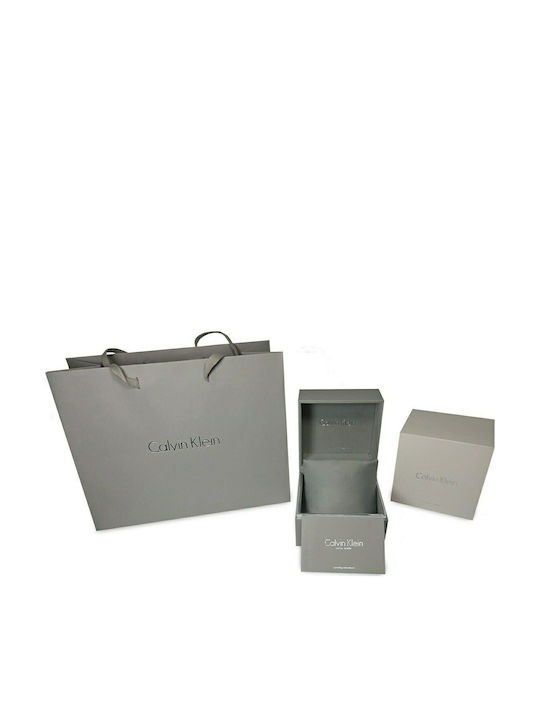 Calvin Klein Highline Herrenuhr 41mm Batterie mit Schwarz Kautschukarmband
