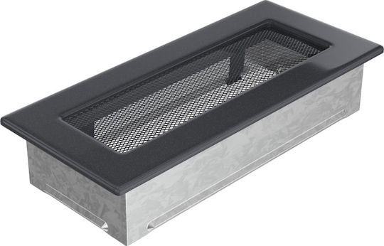 Kratki Rectangular Fireplace Air Shutter Gray 24x11cm