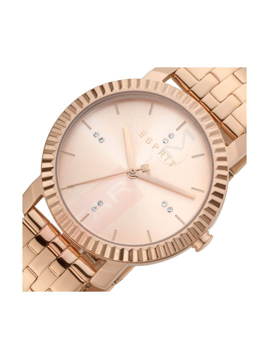 Esprit Watch with Pink Gold Metal Bracelet