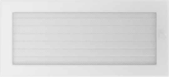 Kratki Ορθογώνια Περσίδα Τζακιού 37x17cm Λευκή