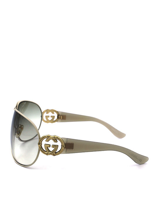 Gucci Women's Sunglasses with White Frame and Brown Gradient Lens GG2834/S 1ZSIS