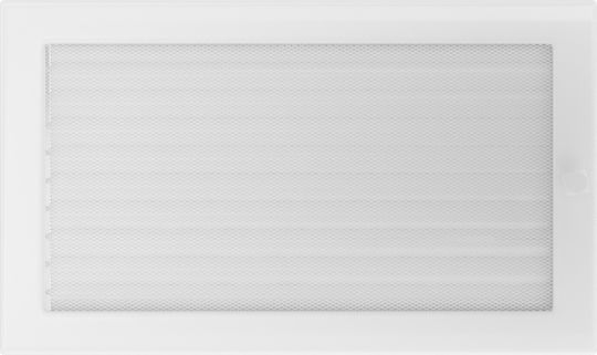 Kratki Ορθογώνια Περσίδα Τζακιού 37x22cm Λευκή