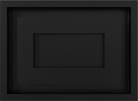 Kratki Ορθογώνια Περσίδα Τζακιού 30x22cm Μαύρη