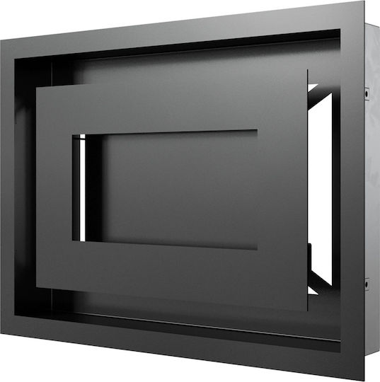 Kratki Ορθογώνια Περσίδα Τζακιού 30x22cm Μαύρη