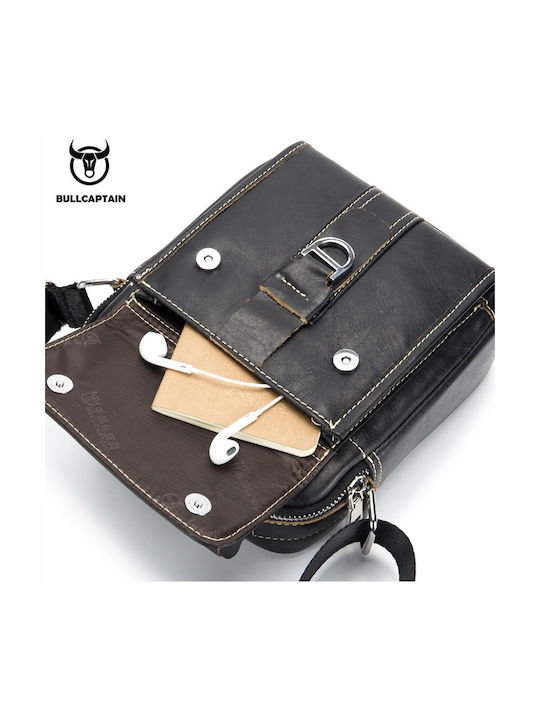 Leather Men's Bag Shoulder / Crossbody Black