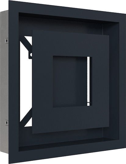 Kratki Τετράγωνη Περσίδα Τζακιού 22x22cm Γκρι