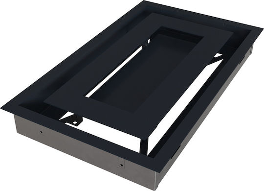 Kratki Ορθογώνια Περσίδα Τζακιού 37x22cm Γκρι