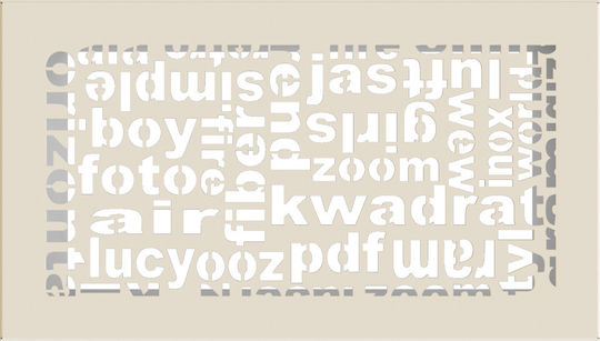 Kratki Kaminluftklappe Beige
