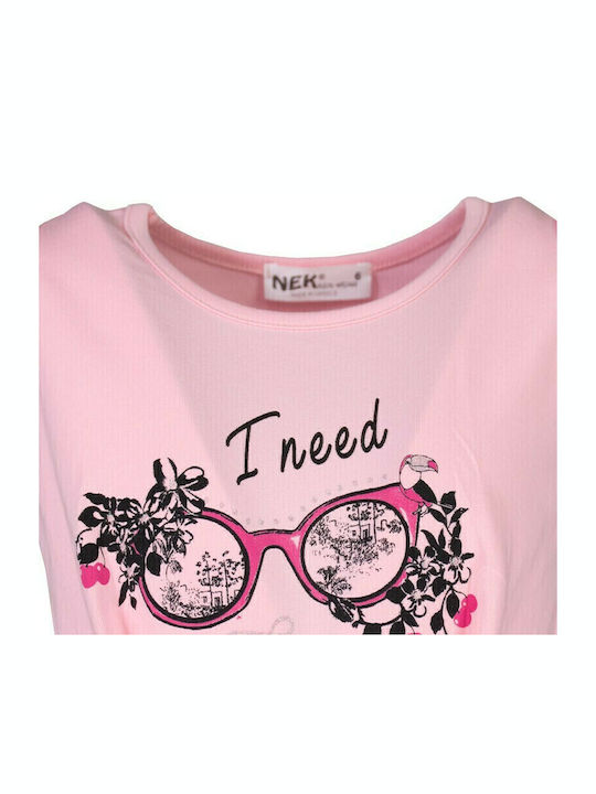 Children's Dress Sleeveless Pink
