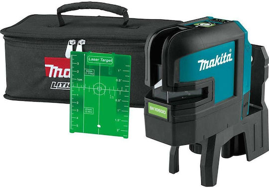 Makita Αυτορυθμιζόμενο Γραμμικό Αλφάδι Laser Πράσινης Δέσμης 10.8V με Εύρος Εργασίας 35m