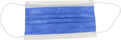 Poli MeyMed Ear Loop 3ply Disposable Surgical Mask Type I Blue 50pcs