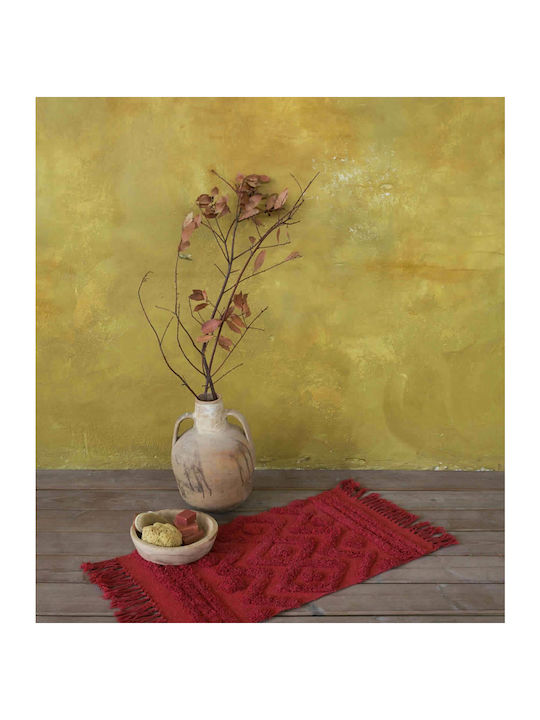 Nima Badematte Baumwolle Rechteckig Enzo 27318 Red 70x110cm