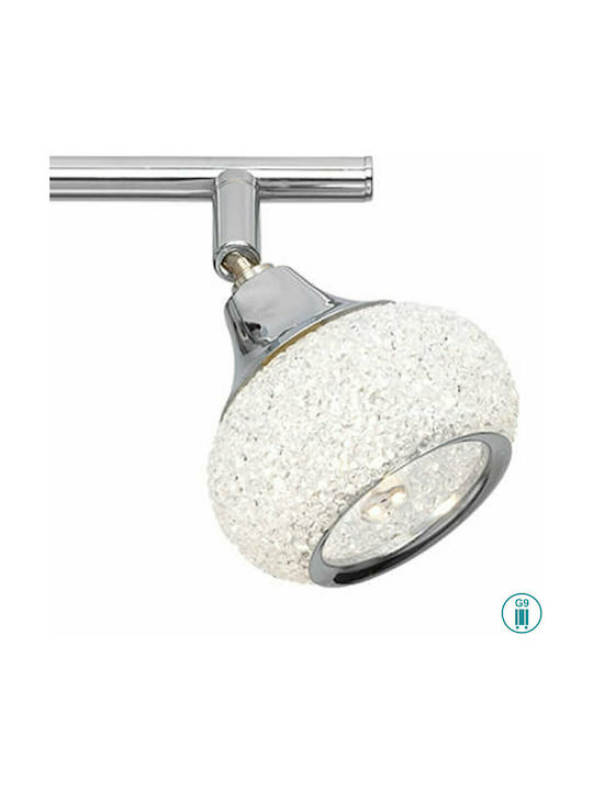 Wofi Josy Double Spot with Socket G9 in Silver Color