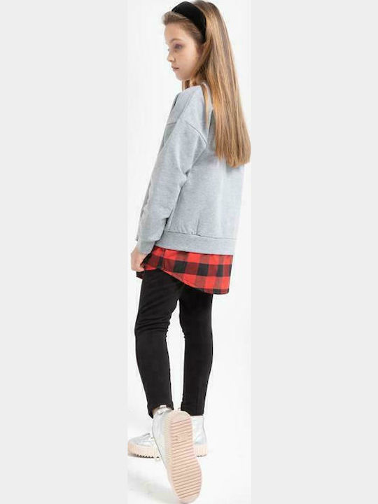 Kids' Set with Leggings Winter 2pcs Gray