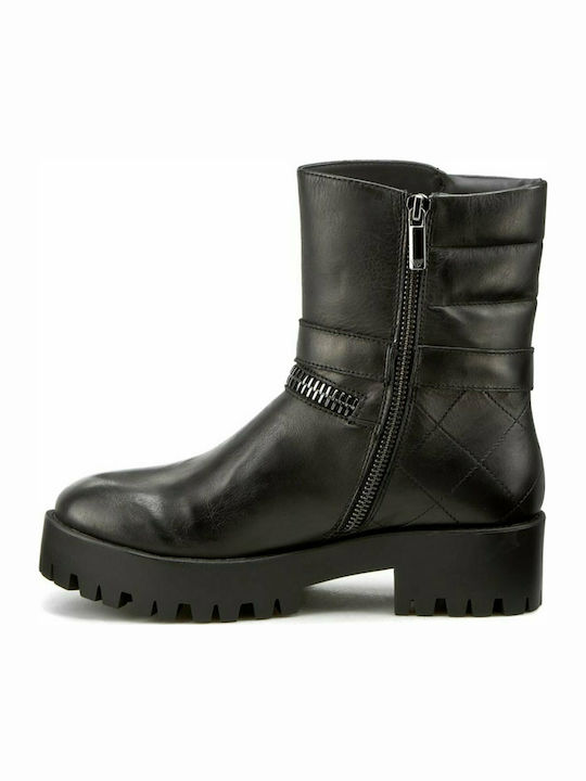 Armani Jeans Women's Leather Boots Black