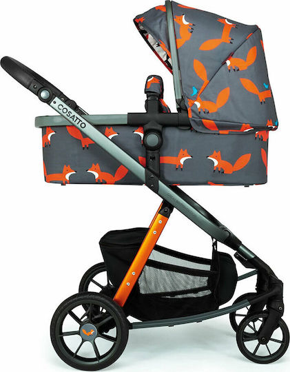 Cosatto 3 in 1 Giggle Quad Reversible 3 in 1 Baby Stroller Suitable for Newborn Orange