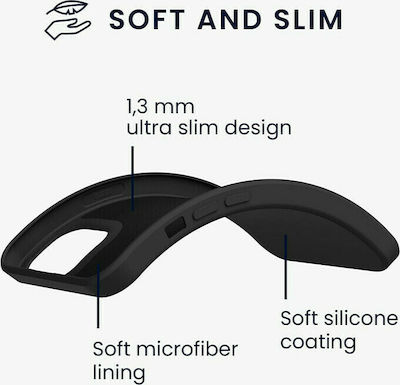 KWmobile Flexible Rubber Coperta din spate Silicon Black Matte (iPhone 13 Pro Max) 55975.47