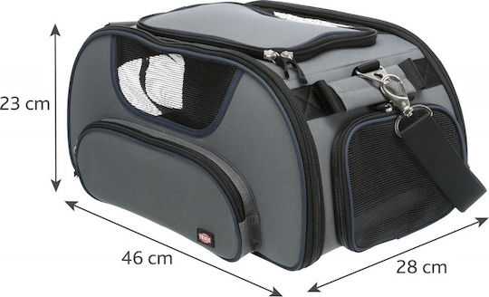 Trixie Wings Waterproof Dog/Cat Carrying Gray Bag for 20kg Pets L46xW23xH28cm