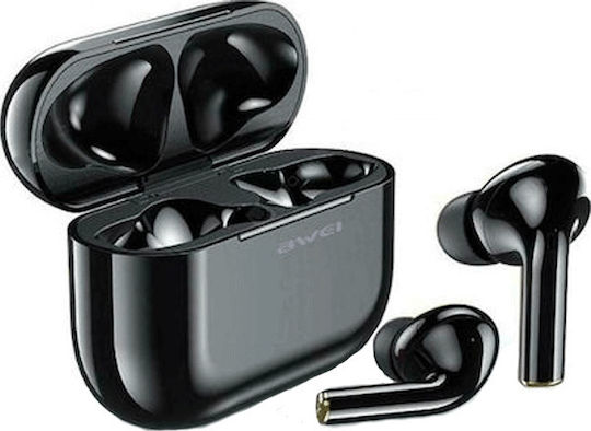 Awei T29 In-ear Bluetooth Handsfree Ακουστικά με Αντοχή στον Ιδρώτα και Θήκη Φόρτισης Μαύρα