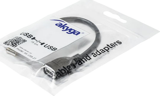 Akyga Converter USB-A female to USB-A male 1pcs AK-USB-23
