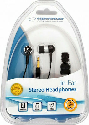 Esperanza EH128 In-Ear Freihändig Kopfhörer mit Stecker 3.5mm Schwarz