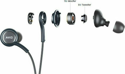 Samsung Tuned by AKG EO-IG955 In-ear Handsfree με Βύσμα USB-C Μαύρο