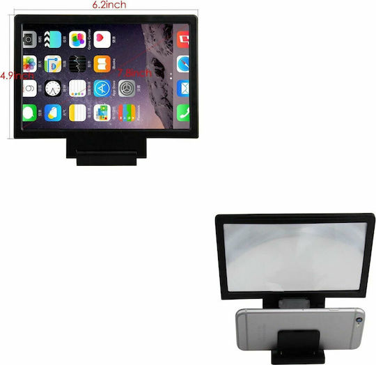 Volte-Tel Lupă Pentru Ecranul Telefonului 3D În Culoare Neagră