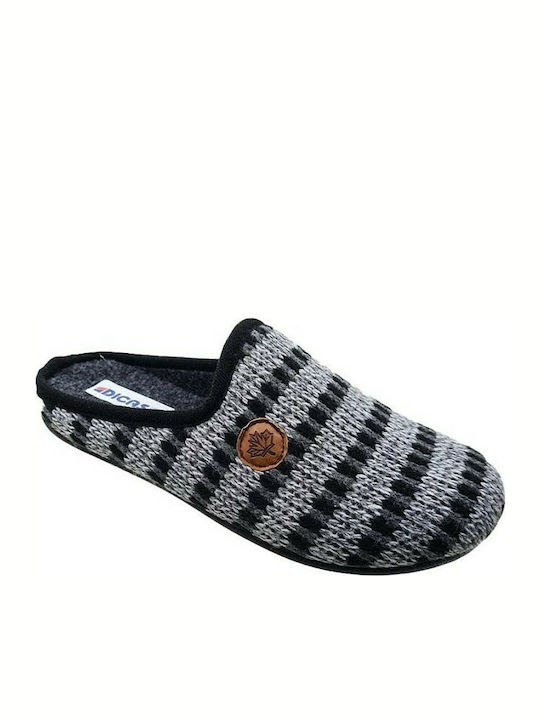 Dicas Men's Slipper Gray